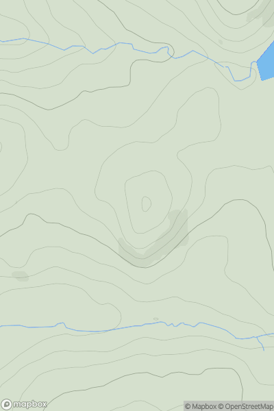 Thumbnail image for Doon Hill [Carrick and Galloway] [NX252963] showing contour plot for surrounding peak